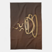 Koffie in mijn beker theedoek (Verticaal)