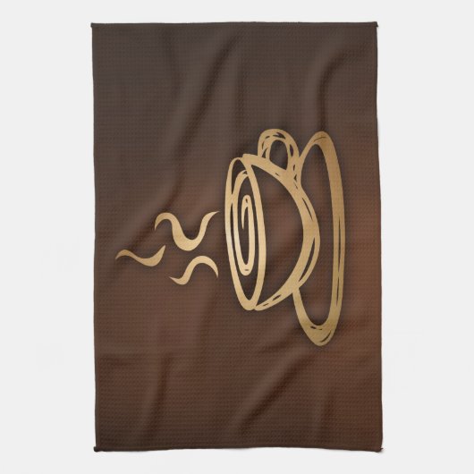 Koffie in mijn beker theedoek (Verticaal)