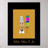 Koffie in mijn favoriete café poster (Voorkant)