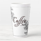Koffie in stijl latte mok (Voorkant)