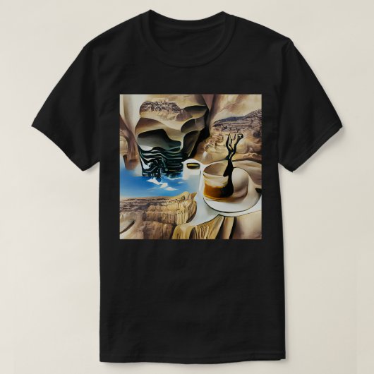 Koffie in Surrealisme van een canyon T-shirt (Design voorkant)