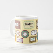 Koffie in verschillende talen koffiemok (Voorkant links)
