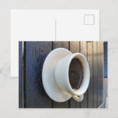 Koffie in witte mok briefkaart (Voorkant / Achterkant)