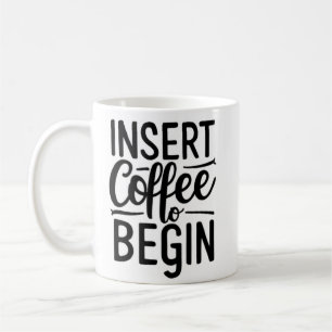 koffie inlassen om te beginnen koffiemok