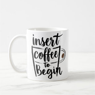 koffie inlassen om te beginnen koffiemok