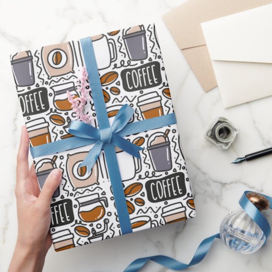 Koffie Inpakpapier, Espresso Cadeaupapier (Geschenken)
