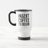 Koffie invoegen om te beginnen reisbeker (Links)