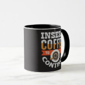 Koffie invoegen om te doorgaan mok (Voorkant rechts)