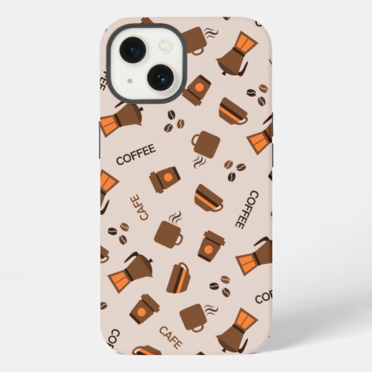 Koffie iPhone Hoesje (Achterkant)