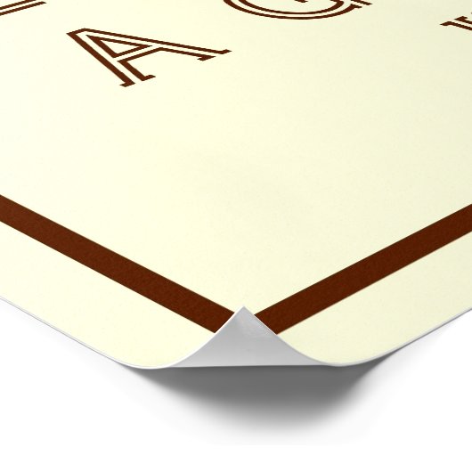 Koffie is altijd een goed ideaal Poster (Hoek)