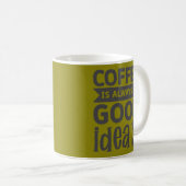 Koffie is altijd een goed idee koffiemok (Voorkant rechts)