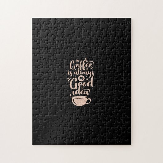 koffie is altijd een goed idee legpuzzel (Verticaal)