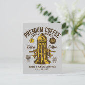Koffie is altijd een goed idee| Lokaal geschoold Briefkaart (Staand voorkant)