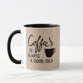 Koffie is altijd een goed idee mok (Links)