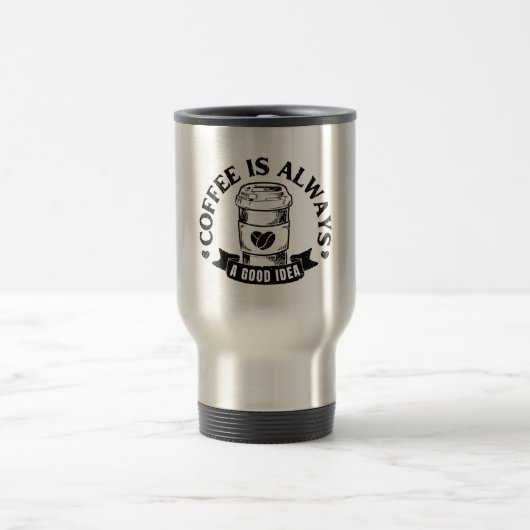 Koffie is altijd een goed idee reisbeker (Center)