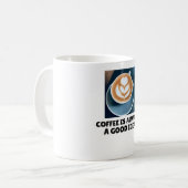 Koffie Is Altijd Een Goed Ideëel Mok (Voorkant links)