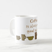 Koffie is altijd een goede ideale Mok (Voorkant links)
