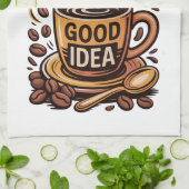 Koffie is altijd theedoek (Gevouwen)