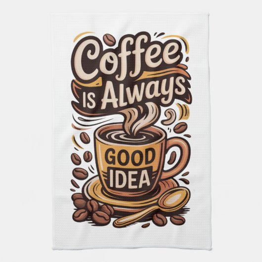 Koffie is altijd theedoek (Verticaal)