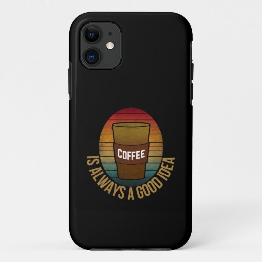 KOFFIE IS ALTJD EEN GOED IDEE Case-Mate iPhone CASE (Achterkant)