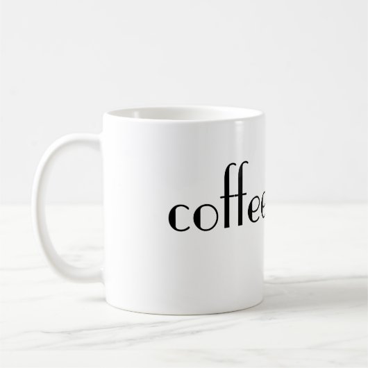 Koffie is baas koffiemok (Links)