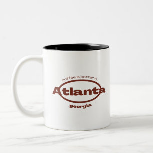koffie is beter in atlanta tweekleurige koffiemok