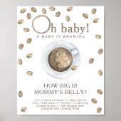 Koffie is brouwen Hoe groot is mama's buik spel Poster (Voorkant)