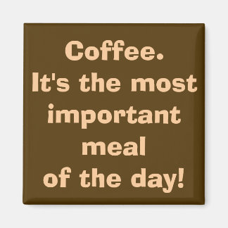 Koffie is de belangrijkste maaltijdmagneet magneet