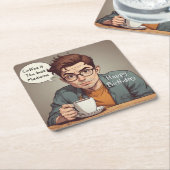 Koffie Is De Beste Medicijn Kartonnen Onderzetters (Schuin)