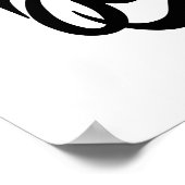 Koffie is de favoriete Drink van iedereen Poster (Hoek)