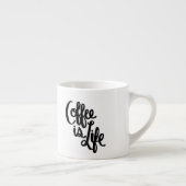 Koffie is de mok van het leven espresso (Rechts)