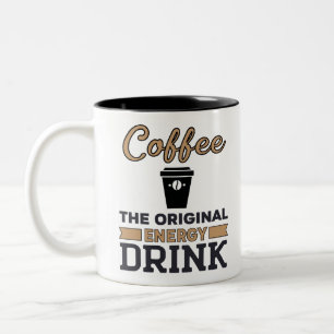 Koffie is de oorspronkelijke energie-Drink Tweekleurige Koffiemok