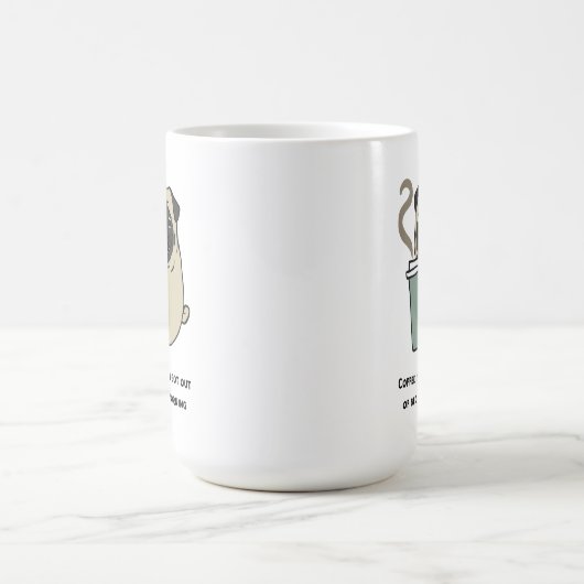 Koffie is de reden waarom ik uit bed ben koffiemok (Center)