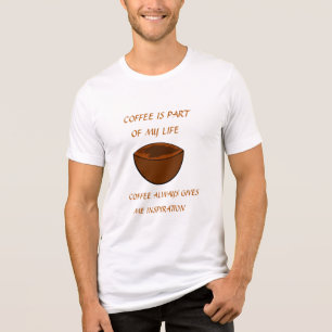 KOFFIE IS EEN DEEL VAN MIJN LEVEN Tri-Blend SHIRT