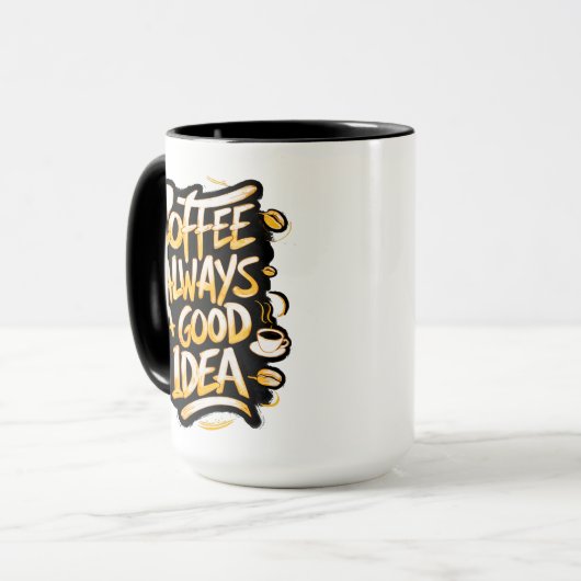 Koffie is een goede quote #2 mok (Voorkant links)