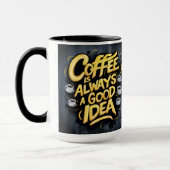 Koffie is een goede quote #4 mok (Links)