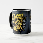 Koffie is een goede quote #4 mok (Voorkant links)
