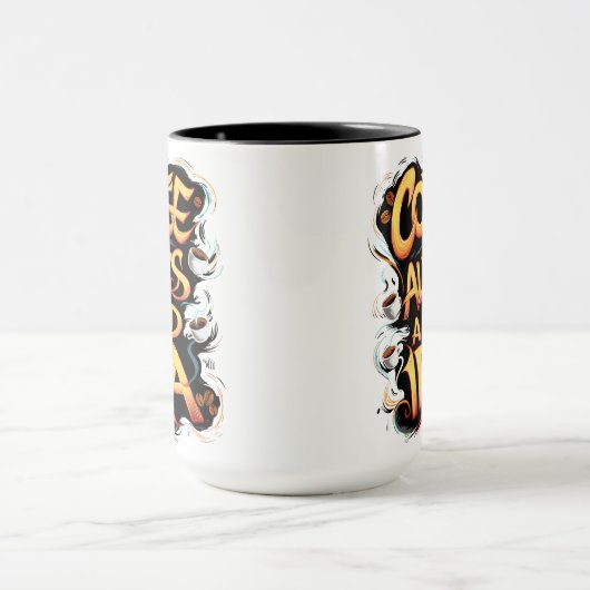 Koffie is een goede quote mok (Midden)