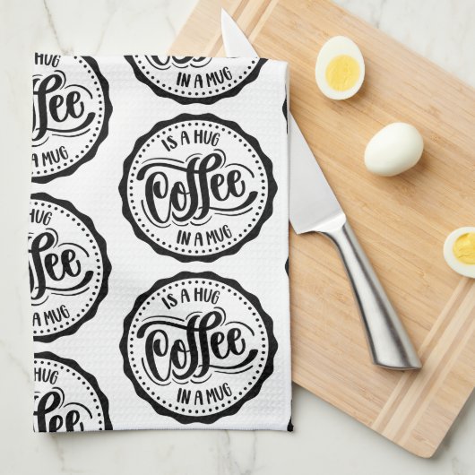 Koffie is een horde in een Mok Theedoek (Quarter Fold)