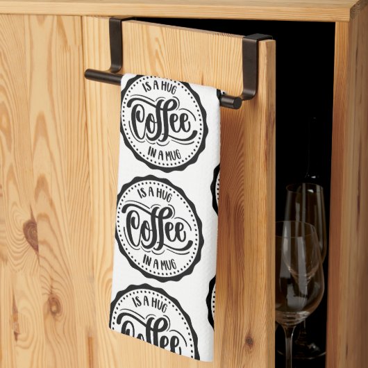 Koffie is een horde in een Mok Theedoek (Derde Gevouwen)