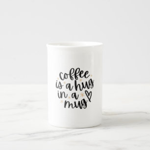 Koffie is een Hug in een Mok Funny Coffee Lover Qu