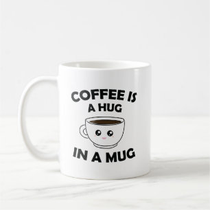 Koffie is een knuffel in een Mok Schattige Kawaii
