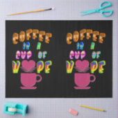 Koffie is een kopje hoop tissuepapier (Craft)