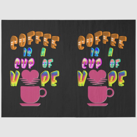 Koffie is een kopje hoop tissuepapier (Voorkant)