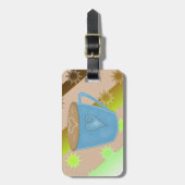 Koffie is een noodzaak bagagelabel (Voorkant verticaal)