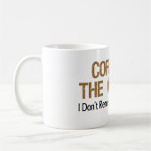 Koffie is het antwoord dat ik me de vraag niet her koffiemok (Links)