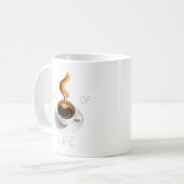 Koffie is het begin van het leven koffiemok (Voorkant links)