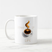 Koffie is het begin van het leven koffiemok (Links)