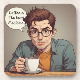 Koffie is het beste medicijn bier onderzetter