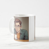 Koffie is het beste medicijn koffiemok (Voorkant links)